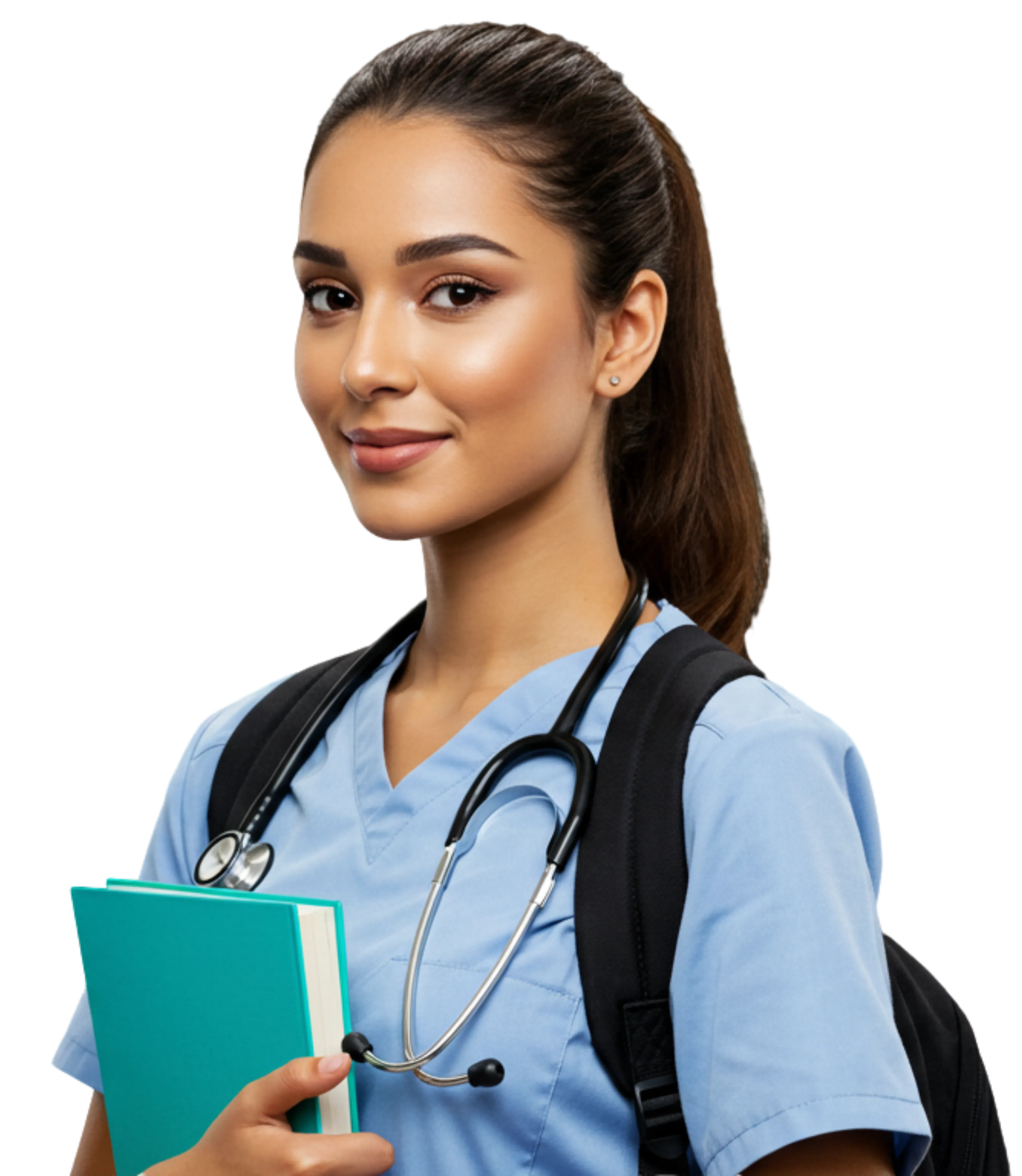 Estudante de medicina se preparando para residência médica